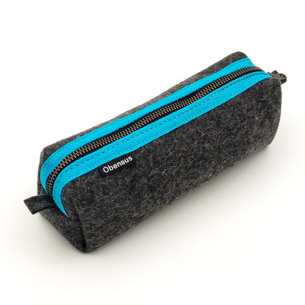 Pennal – Anthrazit – Borte Türkis