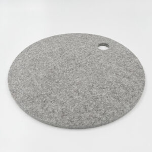 Outdoor Sitzauflage Rund – Mittelweich | Grau