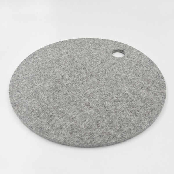 Outdoor Sitzauflage Rund – Mittelweich | Grau